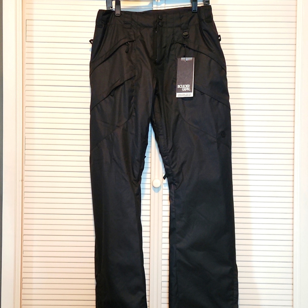 New Boulder Gear Women's Cargo snowboard snow ski Pants - Black medium